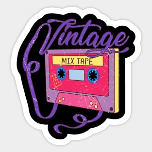 Vintage retro distressed Design Sticker